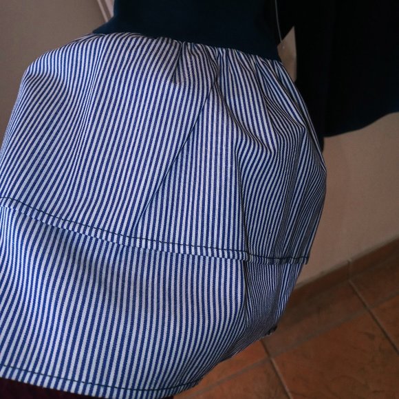 DG2 By Diane Gillman Striped Poplin Bell Cuffs Top - Picture 4 of 8